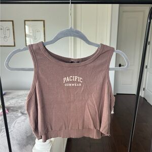 Pacsun Brown Crop Top